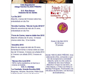 ACTIVIDADES CULTURAIS BODEGUILLA "ELADIO PIÑEIRO"