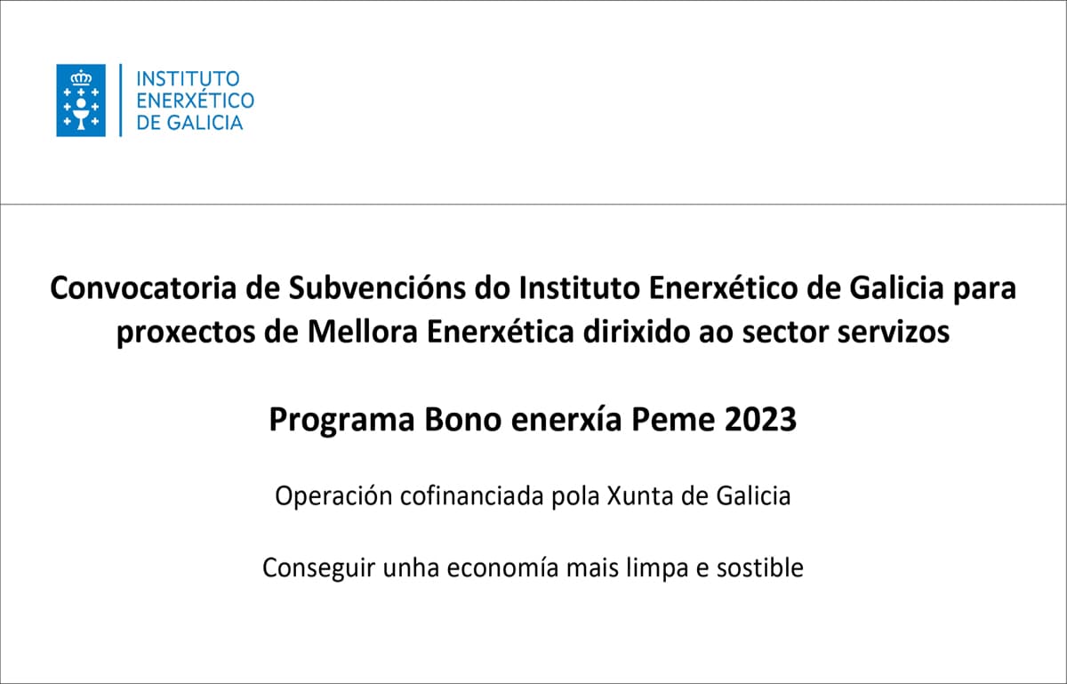 Subvenciones Xunta de Galicia