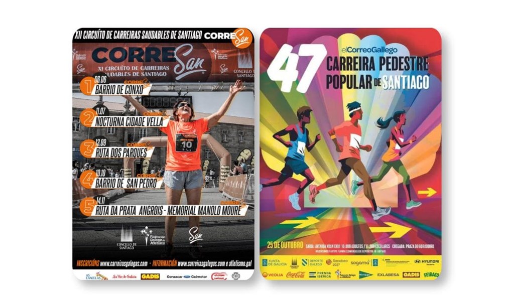 Outubro en Compostela: un mes para correr nos barrios e recuperar forzas na mesa
