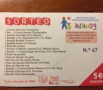 SORTEO 1ª CATA SOLIDARIA BODEGUILLA